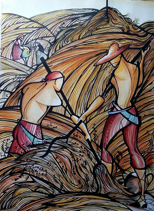 Hombres en el campo
